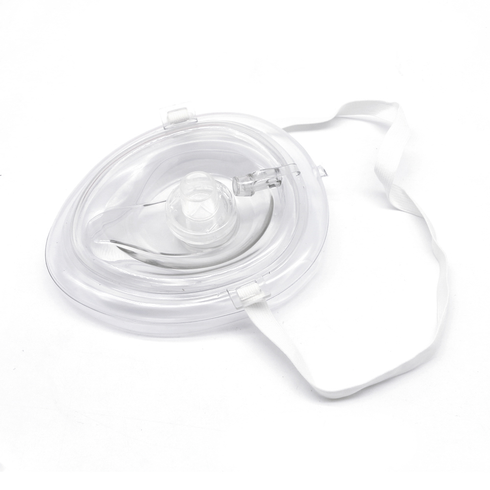 Medical consumables breathing cpr mask high quality one way valve mask 