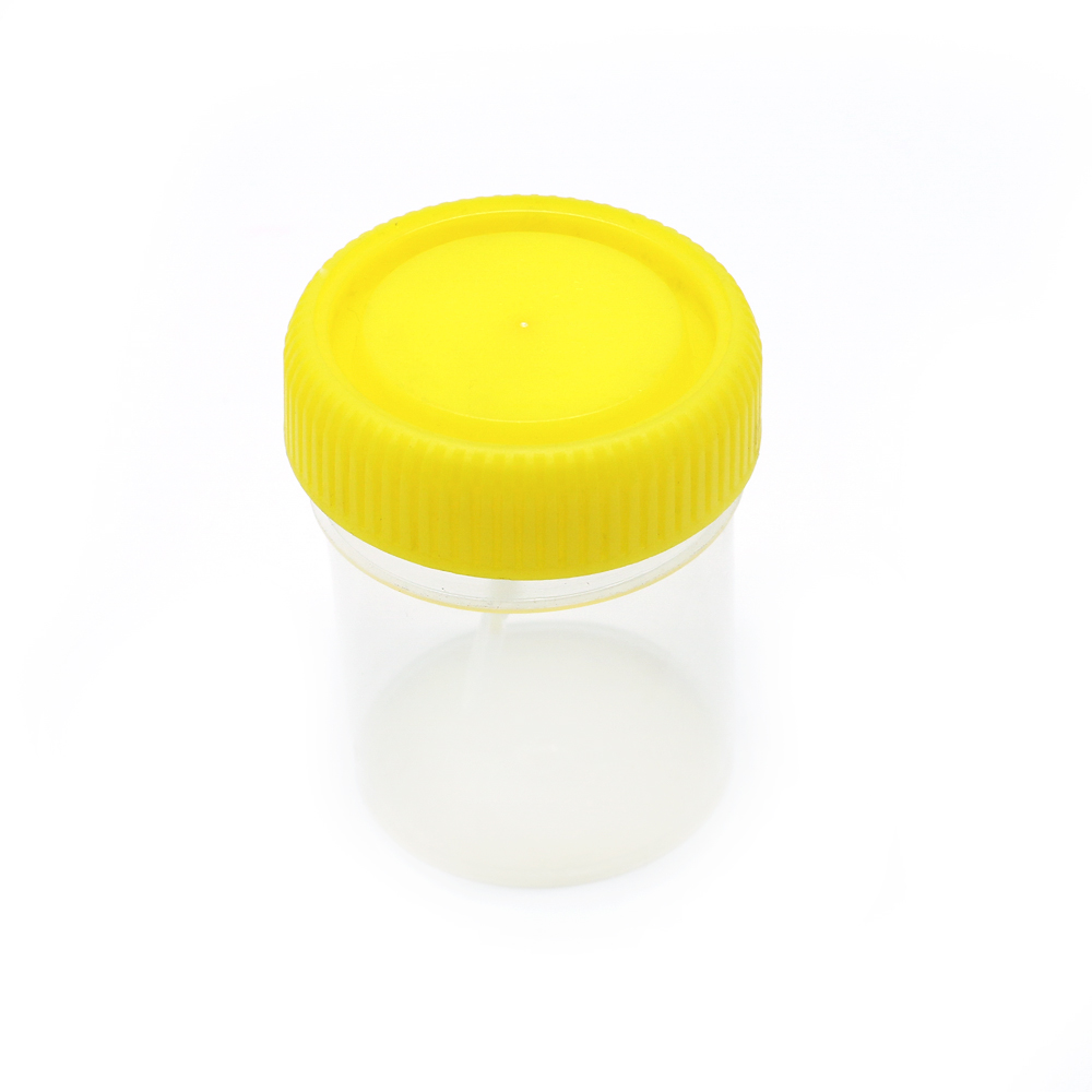 Urine and stool cup container