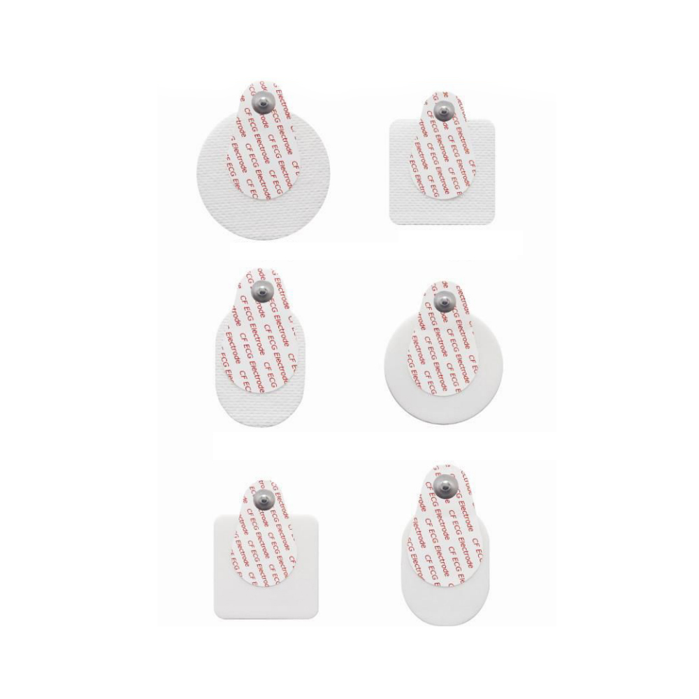 Disposable ECG Electrode Monitoring Electrode CE ISO FDA PE Foam Backing Round Water Drop Oval Shape Infant Child Adult 